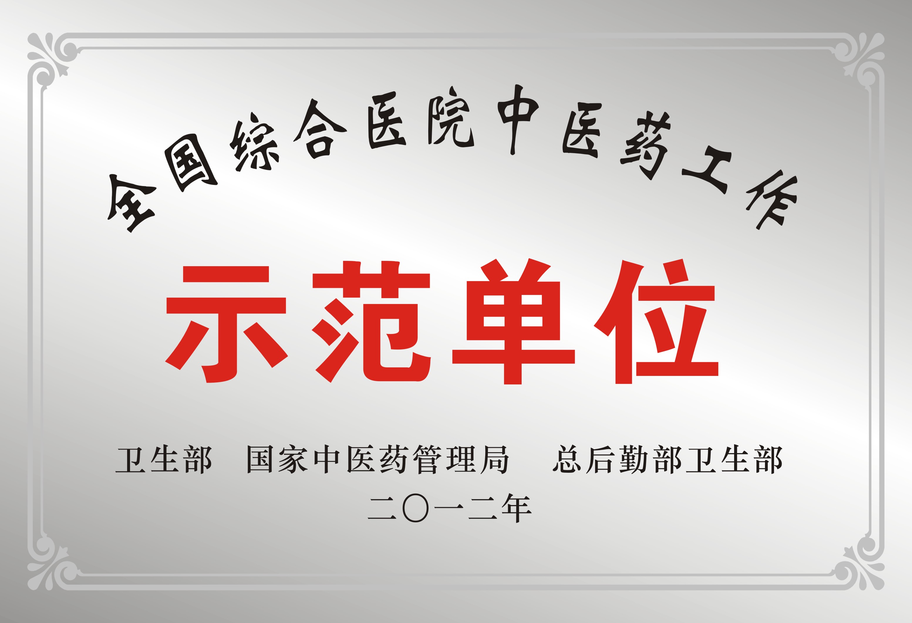 全国综合医院中医药工作